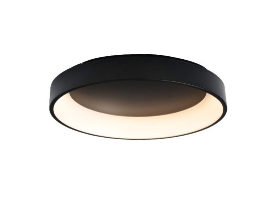 Φωτιστικό Οροφής - Πλαφονιέρα Led BR81LEDC78BK 80W 3000K 4100lm D78XH14 Black Aca Decor Μέταλλο,Πλαστικό