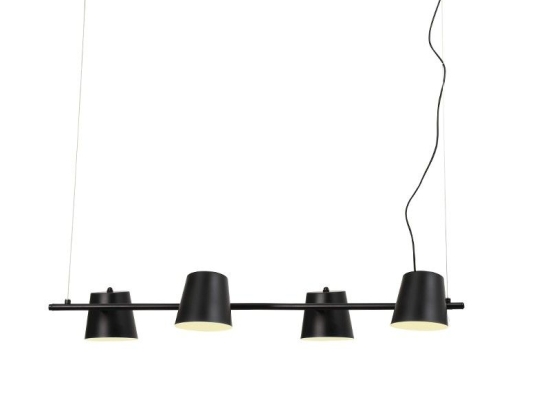 Φωτιστικό Οροφής - Ράγα EF27P4102BK 4ΧΕ14 27Χ102ΧΗ120 Black Aca Decor Μέταλλο