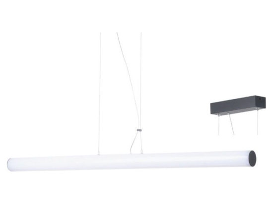 Φωτιστικό Οροφής - Ράγα Led 36W 3000K 2880lm 360o 100XD5XH150 Black Aca Decor Μέταλλο