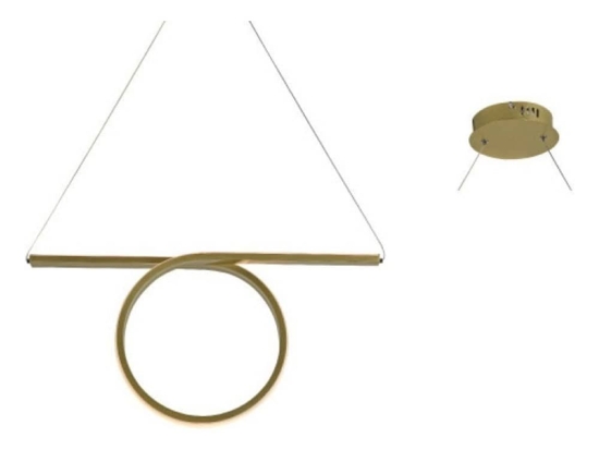 Φωτιστικό Οροφής - Ράγα Led HM98LEDP64BR 32W 3000K 1920lm 64Χ17ΧΗ120 Brass Aca Decor Αλουμίνιο