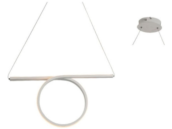 Φωτιστικό Οροφής - Ράγα Led HM98LEDP64WH 32W 3000K 1920lm 64Χ17ΧΗ120 White Aca Decor Αλουμίνιο