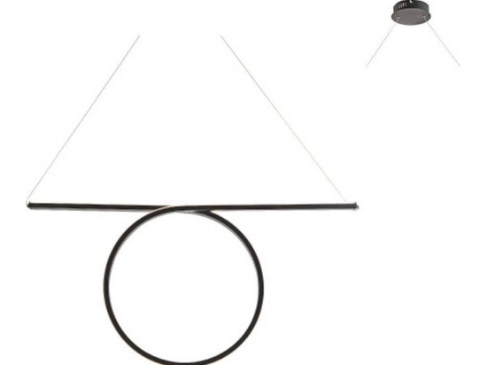 Φωτιστικό Οροφής - Ράγα Led HM98LEDP88BK 43W 3000K 2580lm 88Χ17ΧΗ120 Black Aca Decor Αλουμίνιο