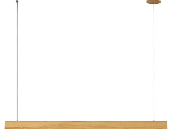 Φωτιστικό Οροφής - Ράγα MQ82PLED15120 Led 15W 3000K 1440lm 4X120XH160 Natural Aca Decor Ξύλο