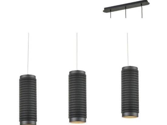 Φωτιστικό Οροφής - Ράγα YL10P318BK 3XGU10 6,5X60XH122 Black Aca Decor Αλουμίνιο