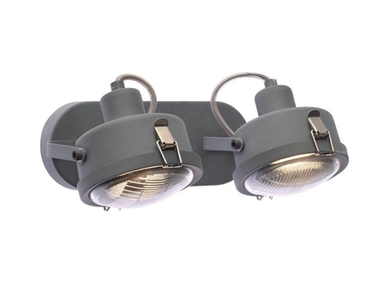 Φωτιστικό Οροφής - Σποτ AR1722W31G 2ΧGU10 31X12X19 Grey Aca Decor Μέταλλο