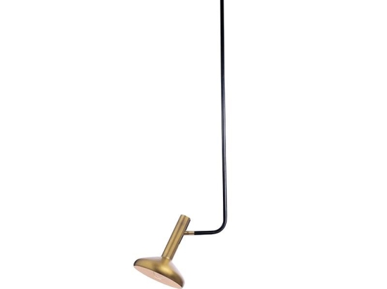 Φωτιστικό Οροφής AR4181P120BB 1ΧΕ27 33Χ20XΗ120 Brass-Black Aca Decor Μέταλλο