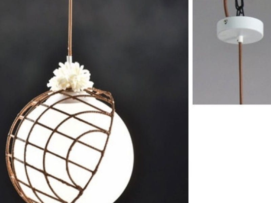 Φωτιστικό Οροφής DCR921P33 1ΧΕ27 D33XH120 White Aca Decor Γυαλί