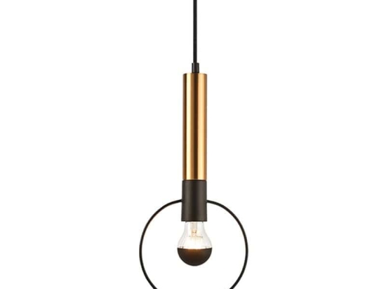 Φωτιστικό Οροφής HL39971P18BB 1ΧΕ27 D18ΧΗ116 Brass-Black Aca Decor Μέταλλο