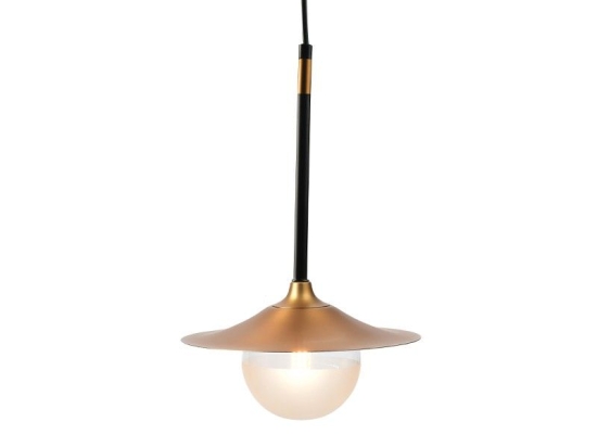 Φωτιστικό Οροφής HL4311P20BB 1ΧG9 D20ΧΗ116 Brass-Black Aca Decor Μέταλλο,Γυαλί