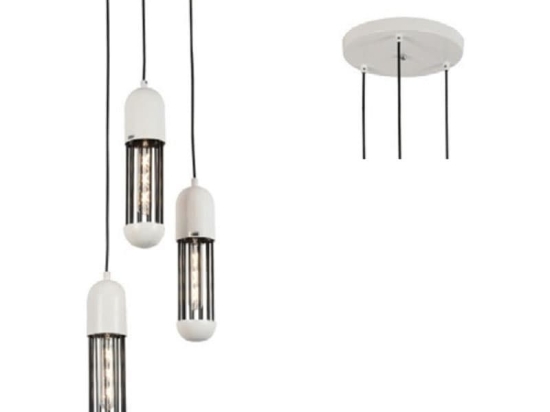 Φωτιστικό Οροφής HM173P27WH 3ΧΕ27 D27XH120 White Aca Decor Μέταλλο