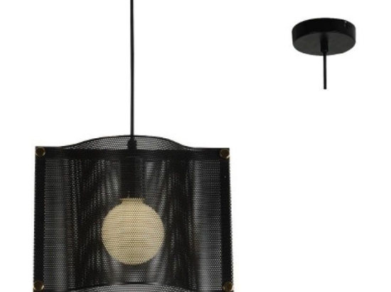 Φωτιστικό Οροφής HM841P29BK 1ΧΕ27 29Χ20ΧH120 Black Aca Decor Μέταλλο