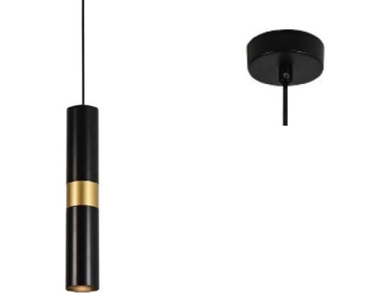 Φωτιστικό Οροφής HM851P6BK 1XGU10 D8XH120 Black Aca Decor Μέταλλο