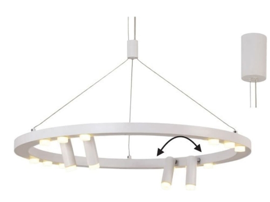 Φωτιστικό Οροφής Led 48W 3000K 4320lm D65XH139 White Aca Decor Αλουμίνιο