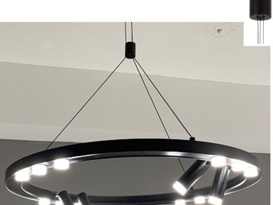 Φωτιστικό Οροφής Led JNBP48LED65BK  48W 3000K 4320lm D65ΧH139 Black Aca Decor Αλουμίνιο
