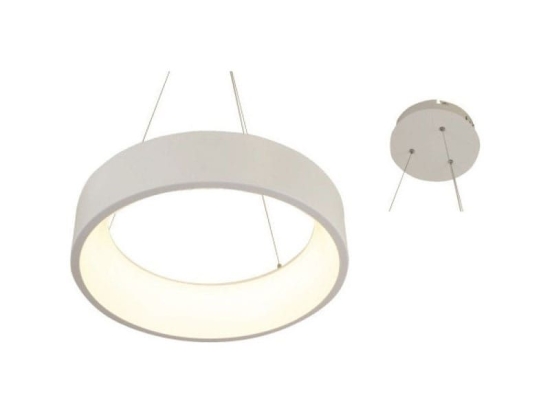 Φωτιστικό Οροφής Led BR81LEDP45WH 34W 3000K 1700lm D45XH120 White Aca Decor Μέταλλο
