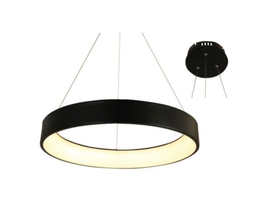 Φωτιστικό Οροφής Led BR81LEDP78BK 80W 3000K 4100lm D78XH120 Black Aca Decor Μέταλλο