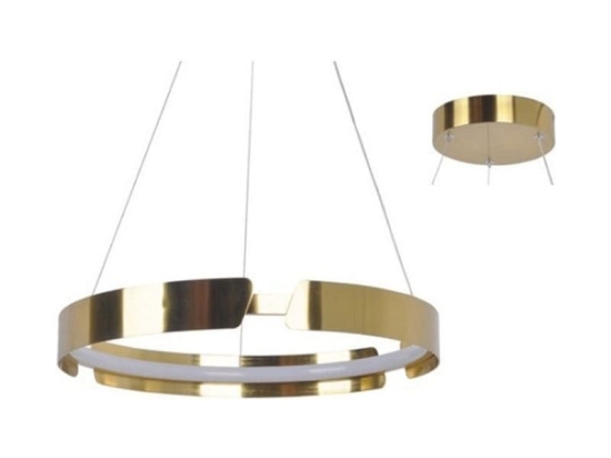 Φωτιστικό Οροφής Led ZM18LEDP40AB 23W 3000K 1840lm D40XH150 Brass Aca Decor Αλουμίνιο