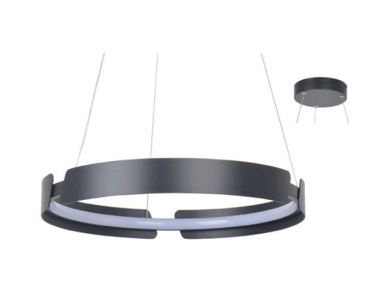 Φωτιστικό Οροφής Led ZM18LEDP60BK 34W 3000K 2720lm D60XH150 Black Aca Decor Αλουμίνιο