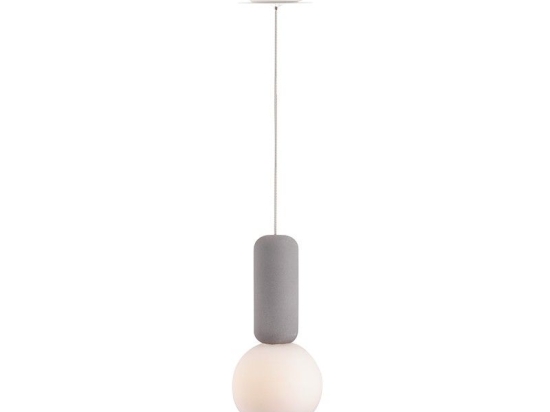 Φωτιστικό Οροφής MK421P10G 1ΧG9 D100XH120 Grey-White Aca Decor Τσιμέντο