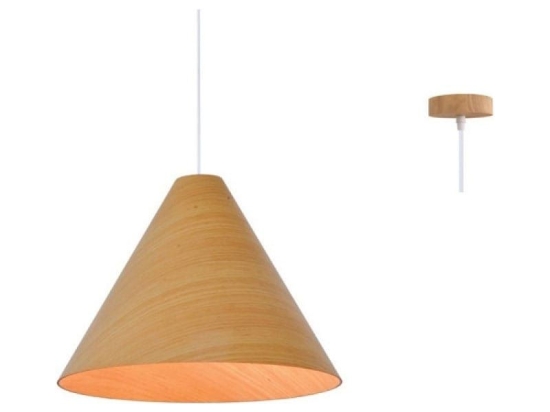 Φωτιστικό Οροφής MQ18P133NW 1Χ E27 D33XH180 Natural Aca Decor Ξύλο
