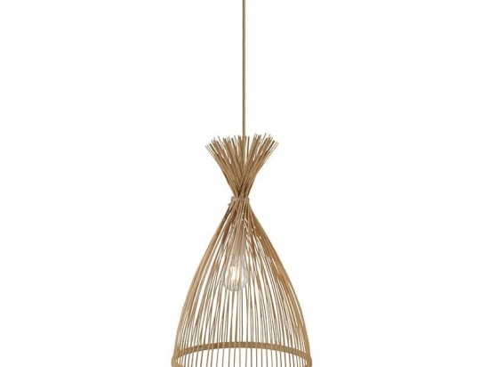Φωτιστικό Οροφής TF661P30BO 1ΧΕ27 D30XH154 Natural Aca Decor Bamboo