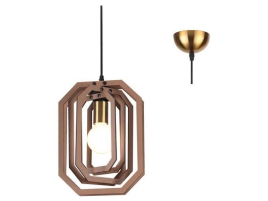 Φωτιστικό Οροφής ZM391P24WLL 1ΧΕ27 D24XH100 Camel Aca Decor Mdf