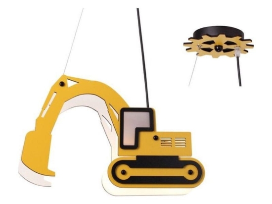 Φωτιστικό Οροφής Παιδικό ZM511P40Y 1ΧΕ14 40X12XH80 Yellow Aca Decor Mdf