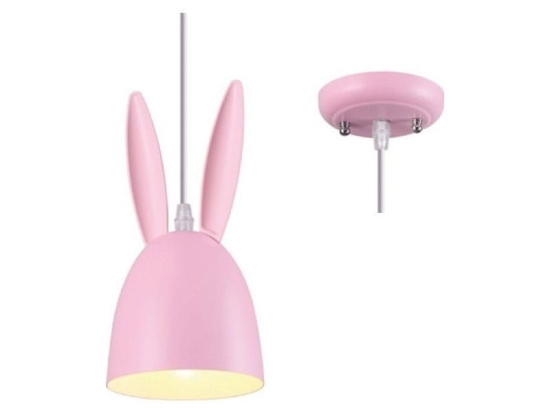 Φωτιστικό Οροφής Παιδικό ZM71P12P 1ΧΕ27 D12XH100 Pink Aca Decor Μέταλλο