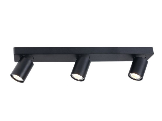 Φωτιστικό Οροφής Σποτ RA303S54BK 3XGU10 54Χ7Χ11 Black Aca Decor Αλουμίνιο