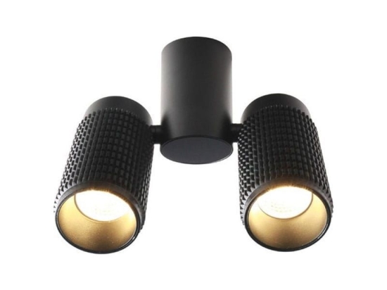 Φωτιστικό Οροφής Σποτ YL10C217BK 2ΧGU10 6,5X20X26 Black Aca Decor Αλουμίνιο