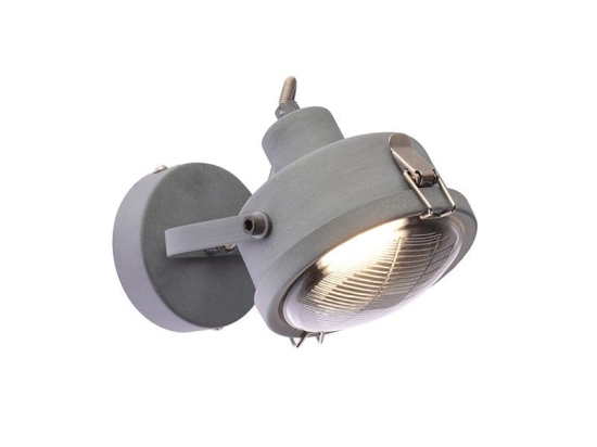 Φωτιστικό Τοίχου - Απλίκα AR1721W19G 1ΧGU10 D12X19 Grey Aca Decor Μέταλλο