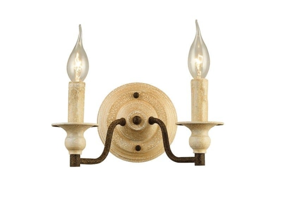Φωτιστικό Τοίχου - Απλίκα EG5872W28R 2ΧΕ14 28X14X16 Rust Aca Decor Μέταλλο