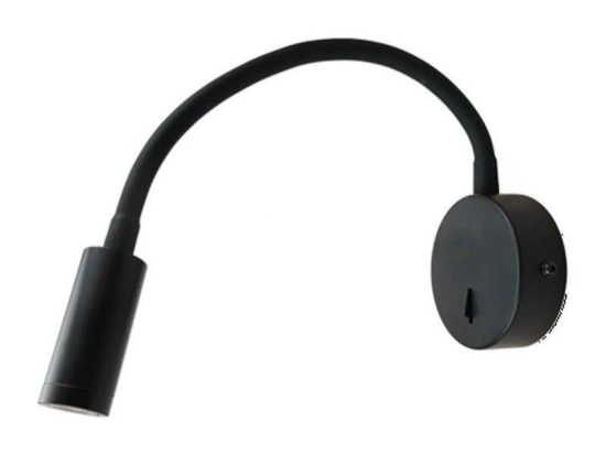 Φωτιστικό Τοίχου - Απλίκα Led SF1501LEDB 3W 3200K 190lm D8X36 Black Aca Decor Αλουμίνιο
