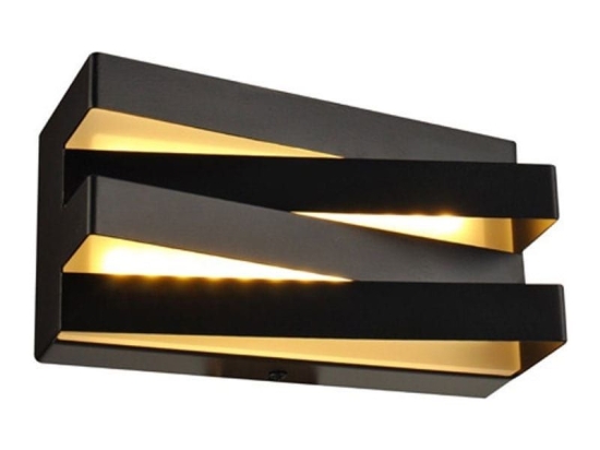 Φωτιστικό Τοίχου - Απλίκα Led V80LEDW20BK 12W 3000K 960lm 20X11X9 Black Aca Decor Μέταλλο