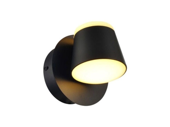 Φωτιστικό Τοίχου - Απλίκα Led V83LEDW13BK 8W 3000K 640lm 12X12X13 Black Aca Decor Μέταλλο