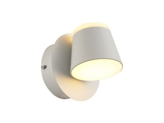 Φωτιστικό Τοίχου - Απλίκα Led V83LEDW13WH 8W 3000K 640lm 12X12X13 White Aca Decor Μέταλλο