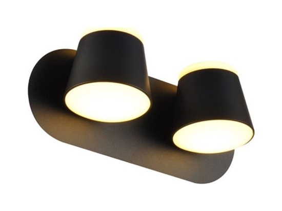Φωτιστικό Τοίχου - Απλίκα Led V83LEDW27BK 16W 3000K 1280lm 27X12X11 Black Aca Decor Μέταλλο