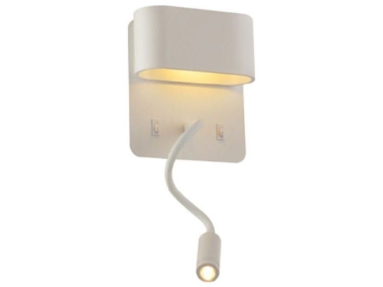 Φωτιστικό Τοίχου - Απλίκα Led V86LEDW45WH 8W 3000K 640lm 16Χ9Χ45 White Aca Decor Μέταλλο