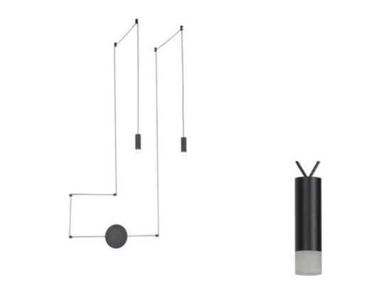 Φωτιστικό Τοίχου - Οροφής YL22C2BK 2ΧG9 2x D3,6XH13 Black Aca Decor Αλουμίνιο