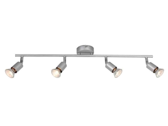 Φωτιστικό Οροφής - Σποτ MC634SL4 4ΧGU10 Trinity Silver Aca Decor Μέταλλο