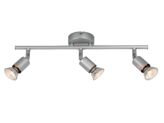 Φωτιστικό Οροφής - Σποτ MC634SL3 3ΧGU10 Trinity Silver Aca Decor Μέταλλο