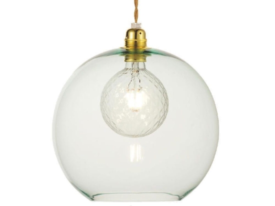 Φωτιστικό Οροφής Κρεμαστό V3643330LG 1ΧΕ27 Φ30ΧΗ120CM Pythia Mint Aca Decor Μέταλλο,Γυαλί