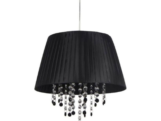 Φωτιστικό Οροφής Κρεμαστό FMD701173 3XΕ27 Alice Black Aca Decor Μέταλλο,Ύφασμα