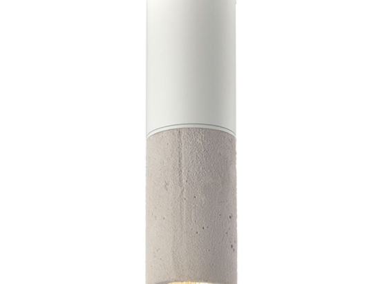 Φωτιστικό Οροφής- Σποτ V372581CCW 1XGU10 Φ7ΧΗ24CM Placebo Grey - White Aca Decor Πηλός