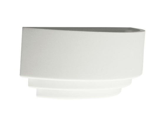Φωτιστικό Τοίχου - Απλίκα G85541W G85541W 1XΕ27 32x11,3x13CM Tabs White Aca Decor Γύψος