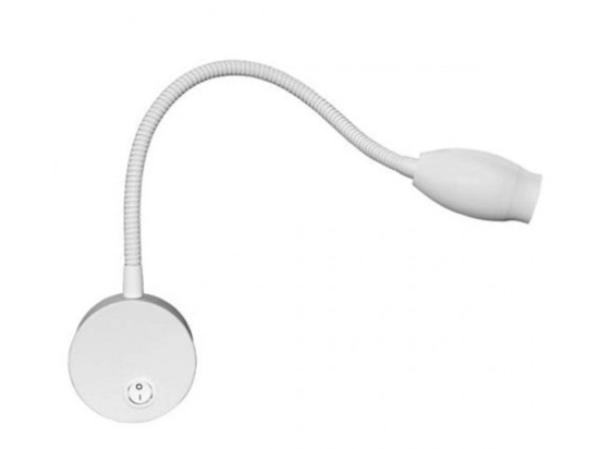 Φωτιστικό Τοίχου - Σποτ Σπιράλ Led 3W 50° 210Lm 3.000Κ 230V Swan White Aca Decor Μέταλλο