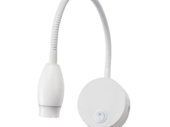 Φωτιστικό Τοίχου - Σποτ Σπιράλ Led SF126BLED340W 3W 50° 210Lm 4.000Κ 230V Swan White Aca Decor Μέταλλο