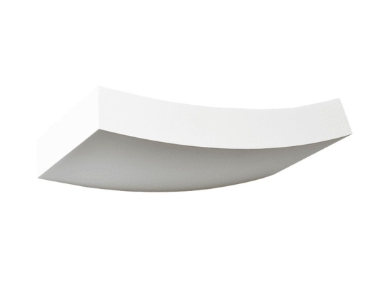 Φωτιστικό Τοίχου Γύψινο G85071W 1XRX7S 118mm 36,5x17x6,8CM Shelf Natural Aca Decor