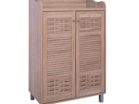 ΠΑΠΟΥΤΣΟΘΗΚΗ-ΝΤΟΥΛΑΠΙ KAILENA ΞΥΛΙΝΗ HM2230.02 SONAMA 77X40,5X122εκ.