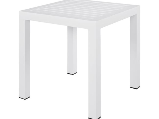 ΤΡΑΠΕΖΙ ΑΛΟΥΜΙΝΙΟΥ QIANA HM5402.01 ΛΕΥΚΟ 45x45x45,5 εκ.